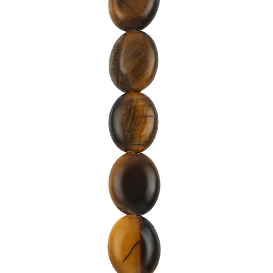 Yellow Tigereye Oval Beads, 10mm by Bead Landing™